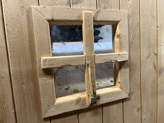 Vuren deur met glas 760x1920mm Hillhout